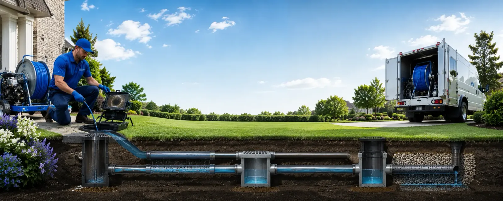 Outdoor drain cleaning information for Gouldsboro, ME